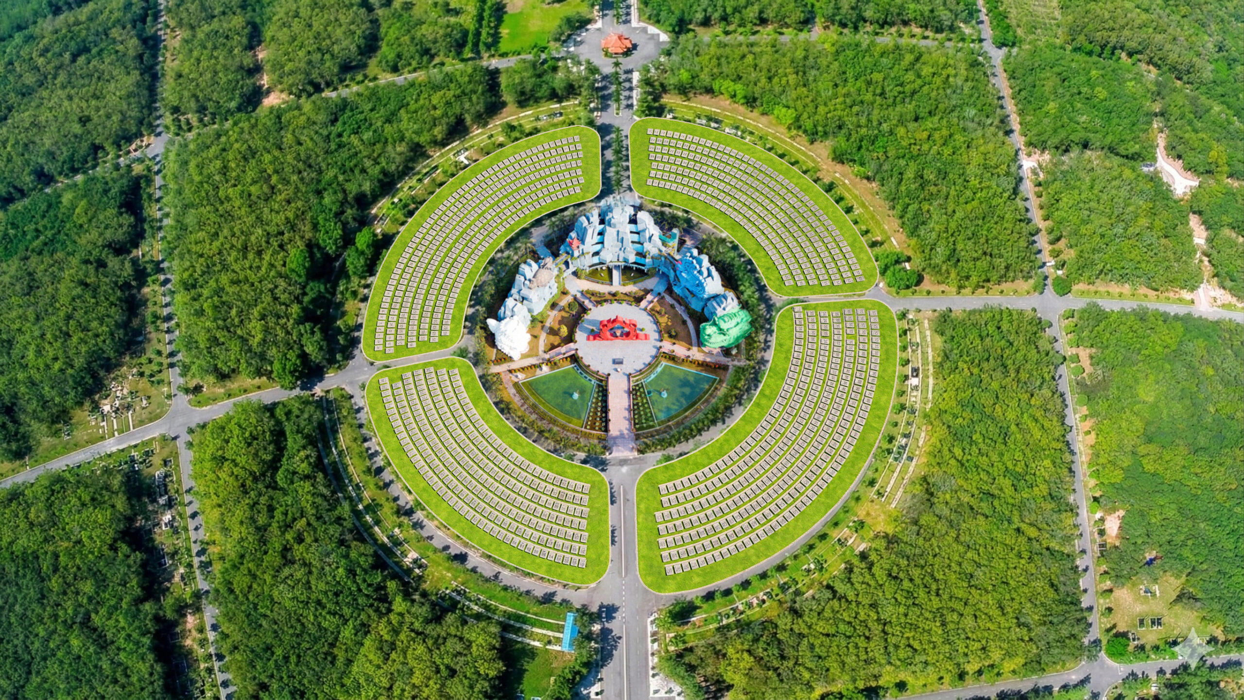 Khu Linh Hoa Tuệ Đàn tại Hoa Viên Bình Dương