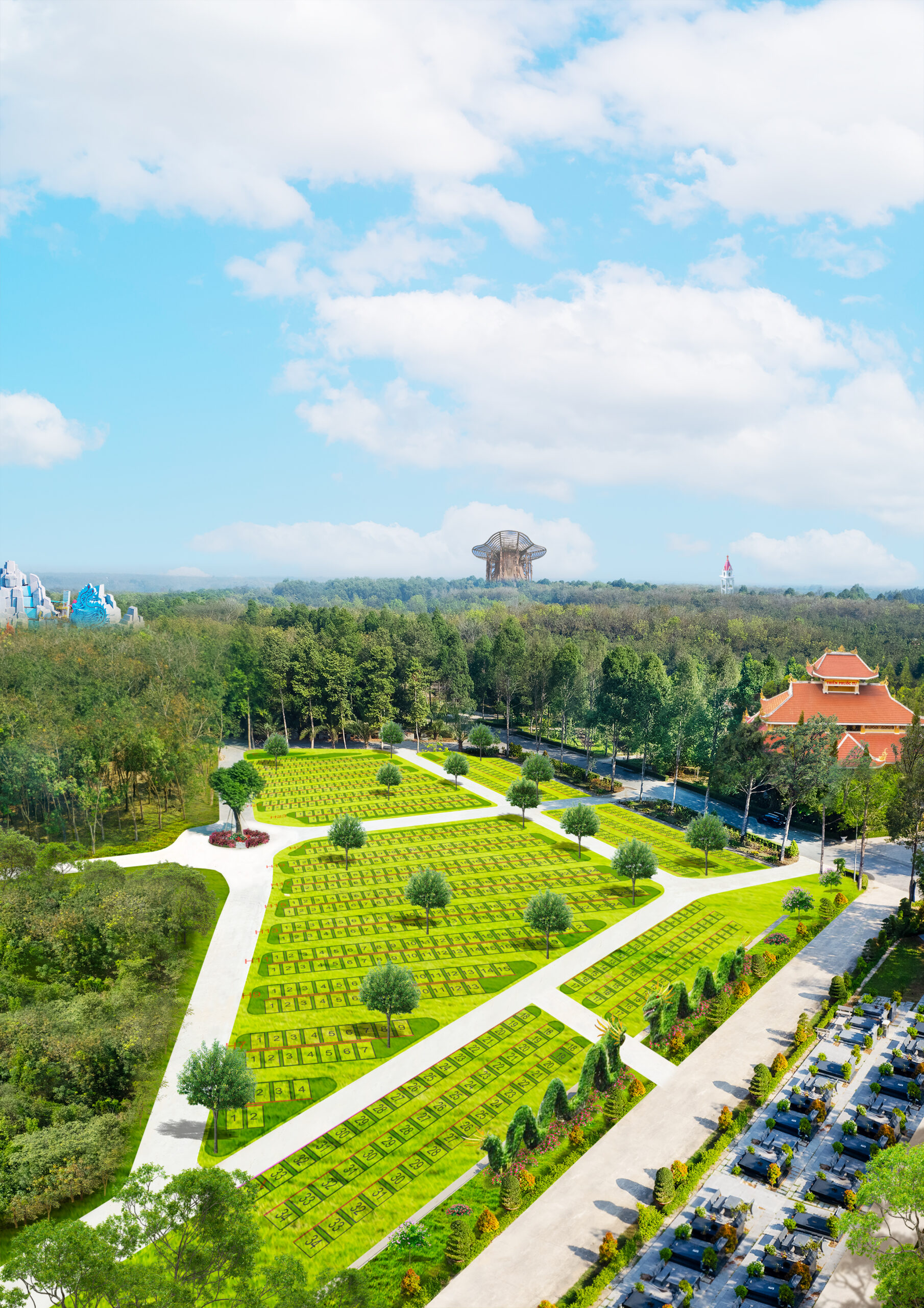 Khu Long Phụng Minh Đồ tại Hoa Viên Bình Dương