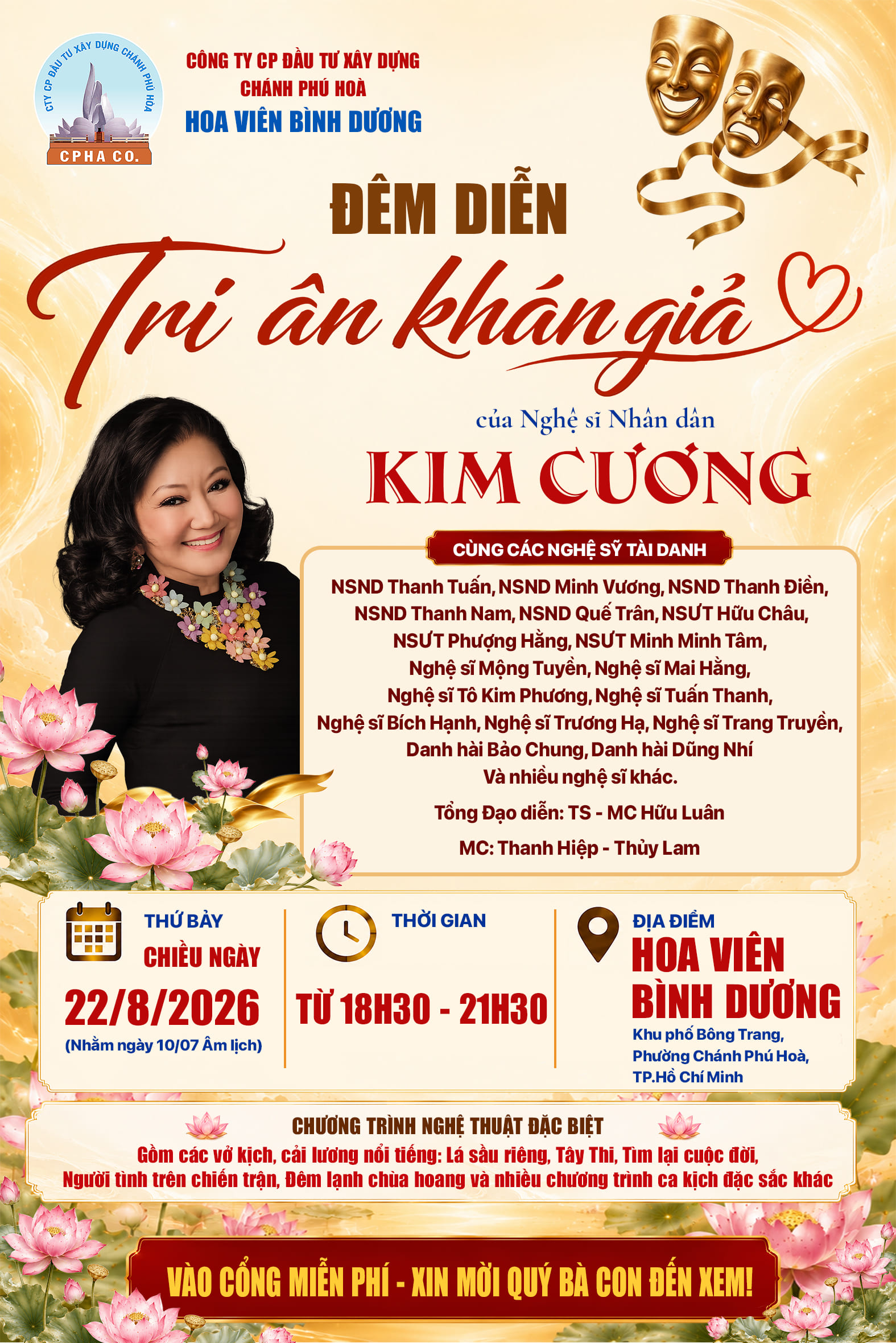 Đêm diễn Tri ân khán giả của Nghệ sĩ Nhân dân Kim Cương